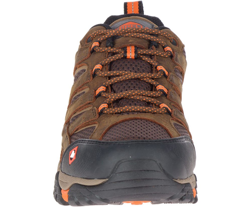 Merrell Sneakers Brown - Moab Vertex Vent SR Wide Width - Mens 46HNFAIJT